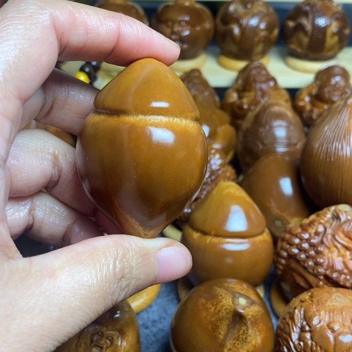 【闪购商品】香榧木橄榄核雕刻3.6丁加蝴蝶