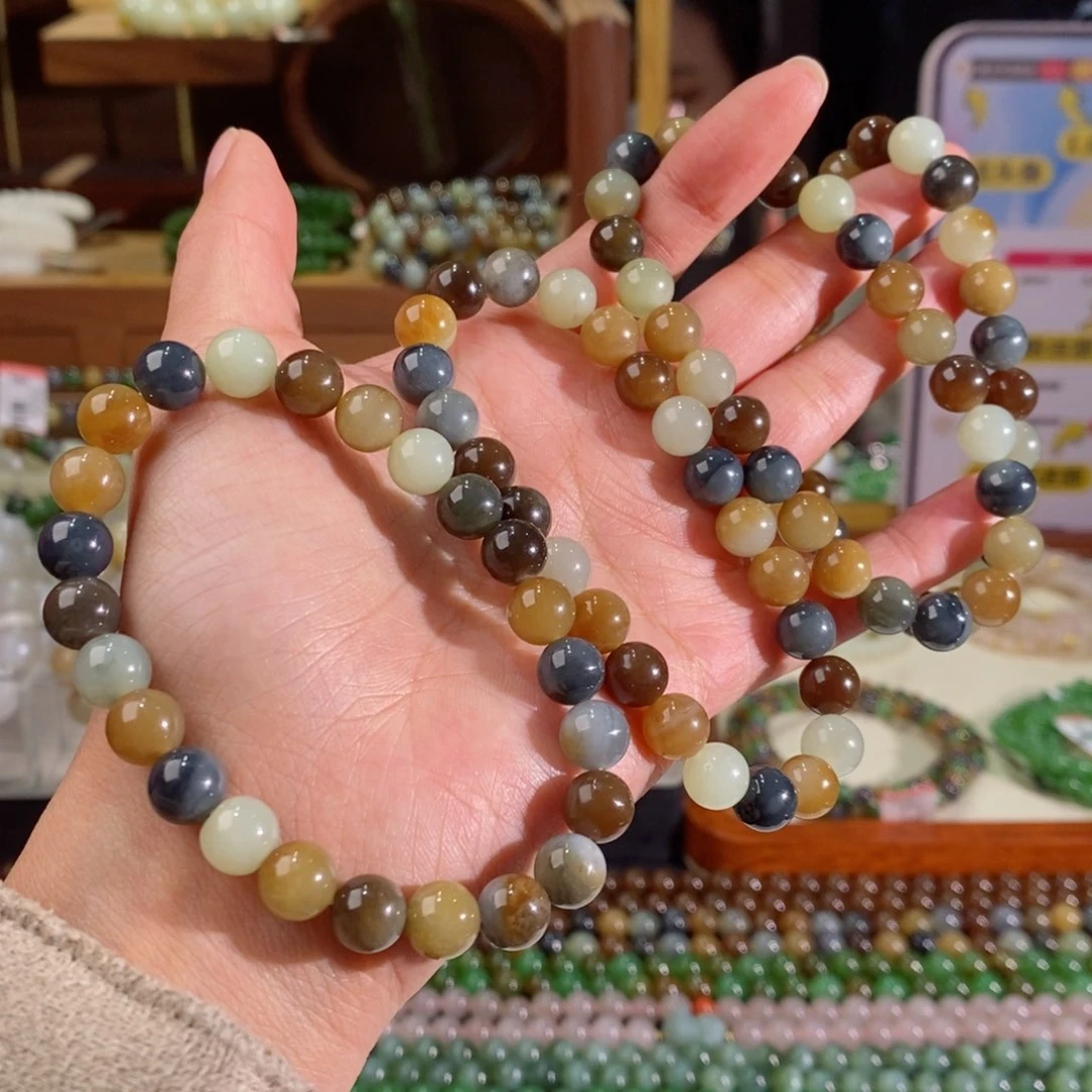 和田玉手串多样性拍一发一未镶嵌