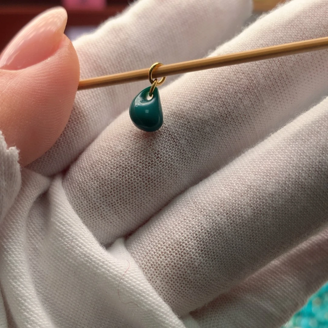 绿松石18K金镶嵌配饰