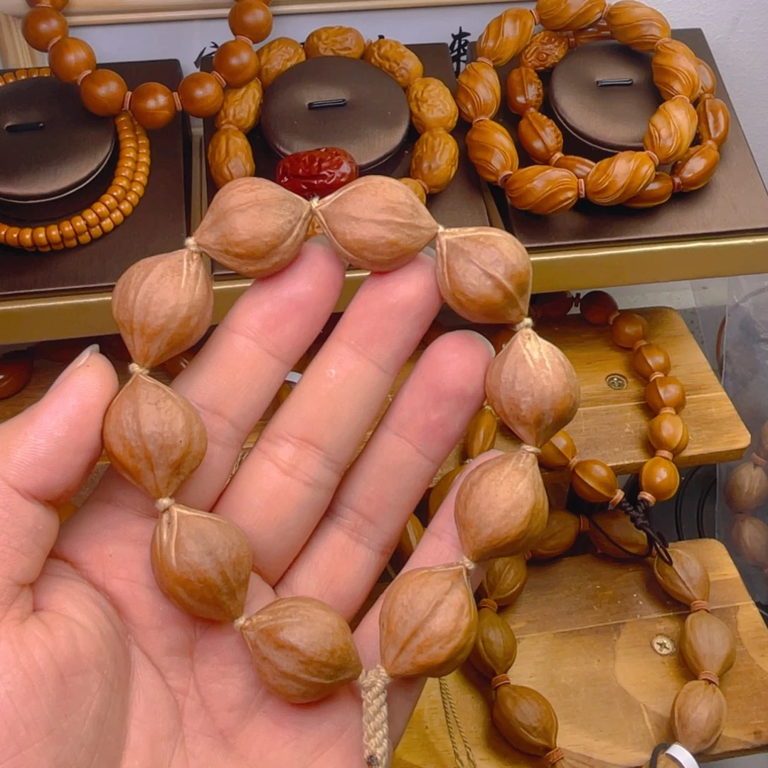 手串/手链橄榄核1925梅林红油核