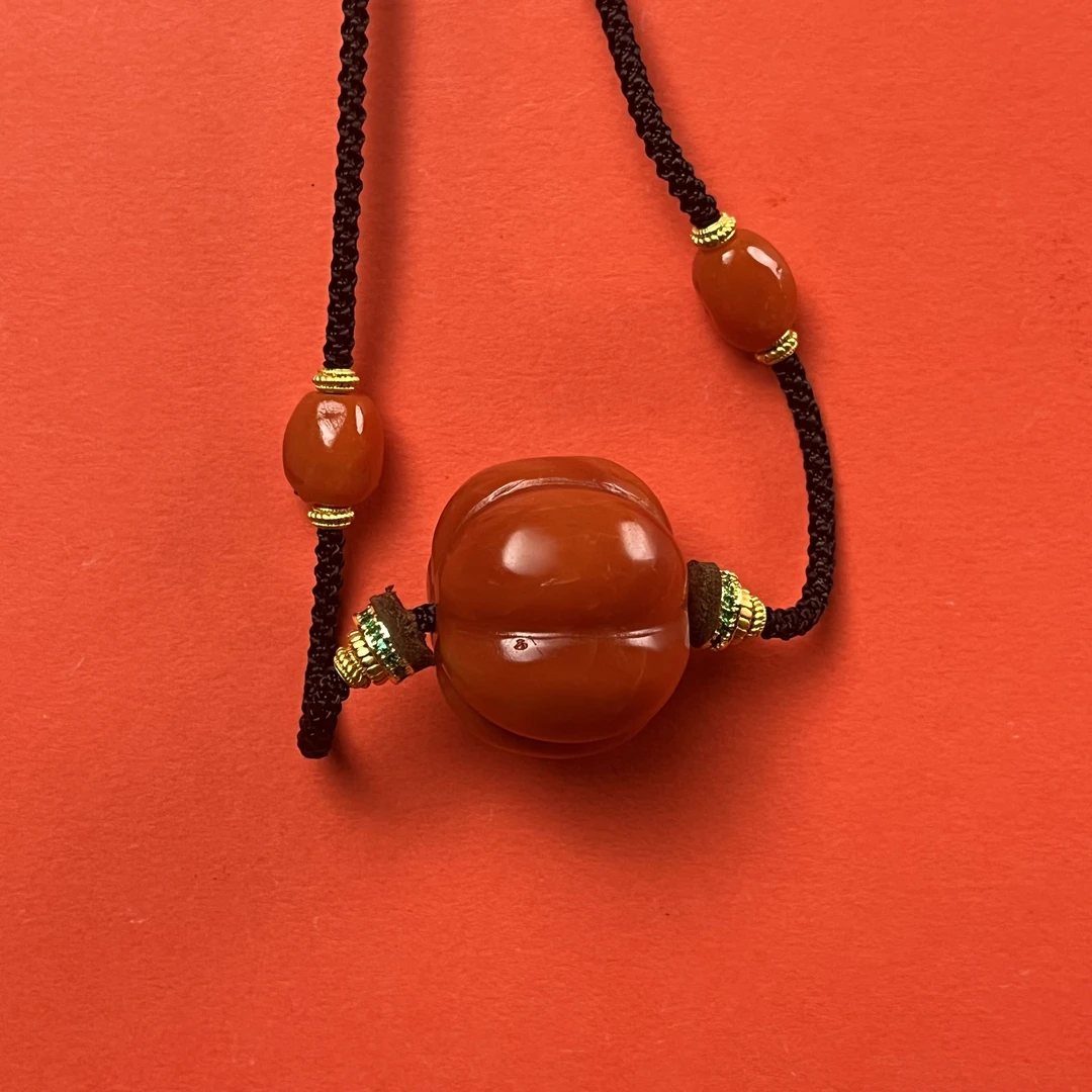 甘南 南红（精品）瓜珠单颗 6571
