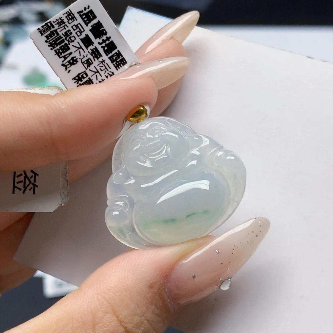 颈饰18K金镶嵌翡翠