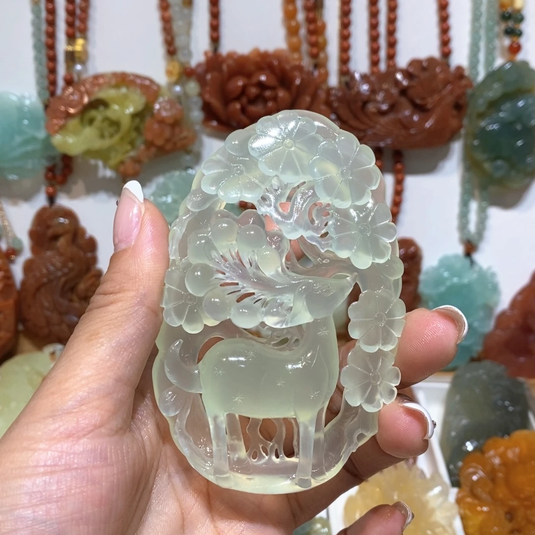 平***果未镶嵌蛇纹石玉颈饰