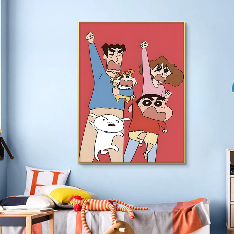 【云尚】卡通动漫客厅装饰画创意客厅玄关走廊过道挂画蜡笔小新5070