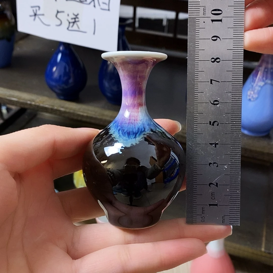 摆件景德镇高温陶瓷小花瓶