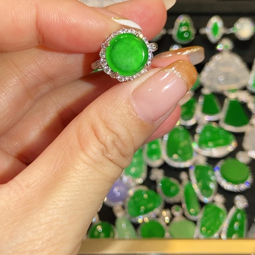 【闪购商品】翡翠戒指未镶嵌天然翡翠