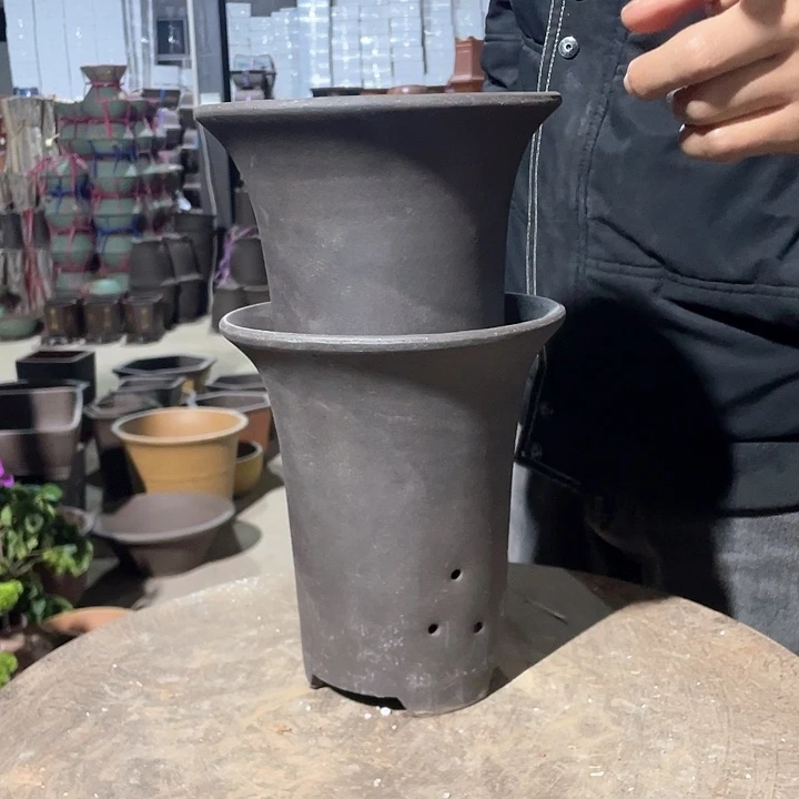 紫砂素面18+18花盆