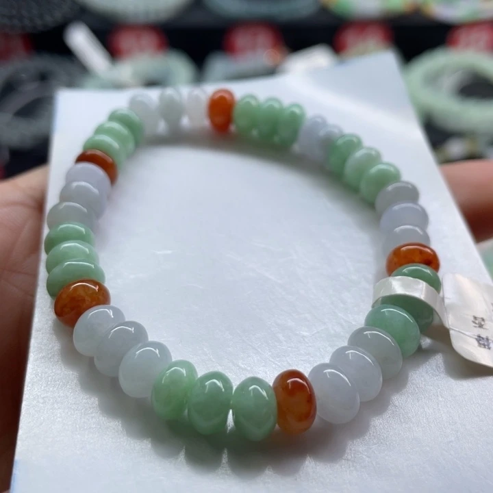 未镶嵌手链翡翠卡7.