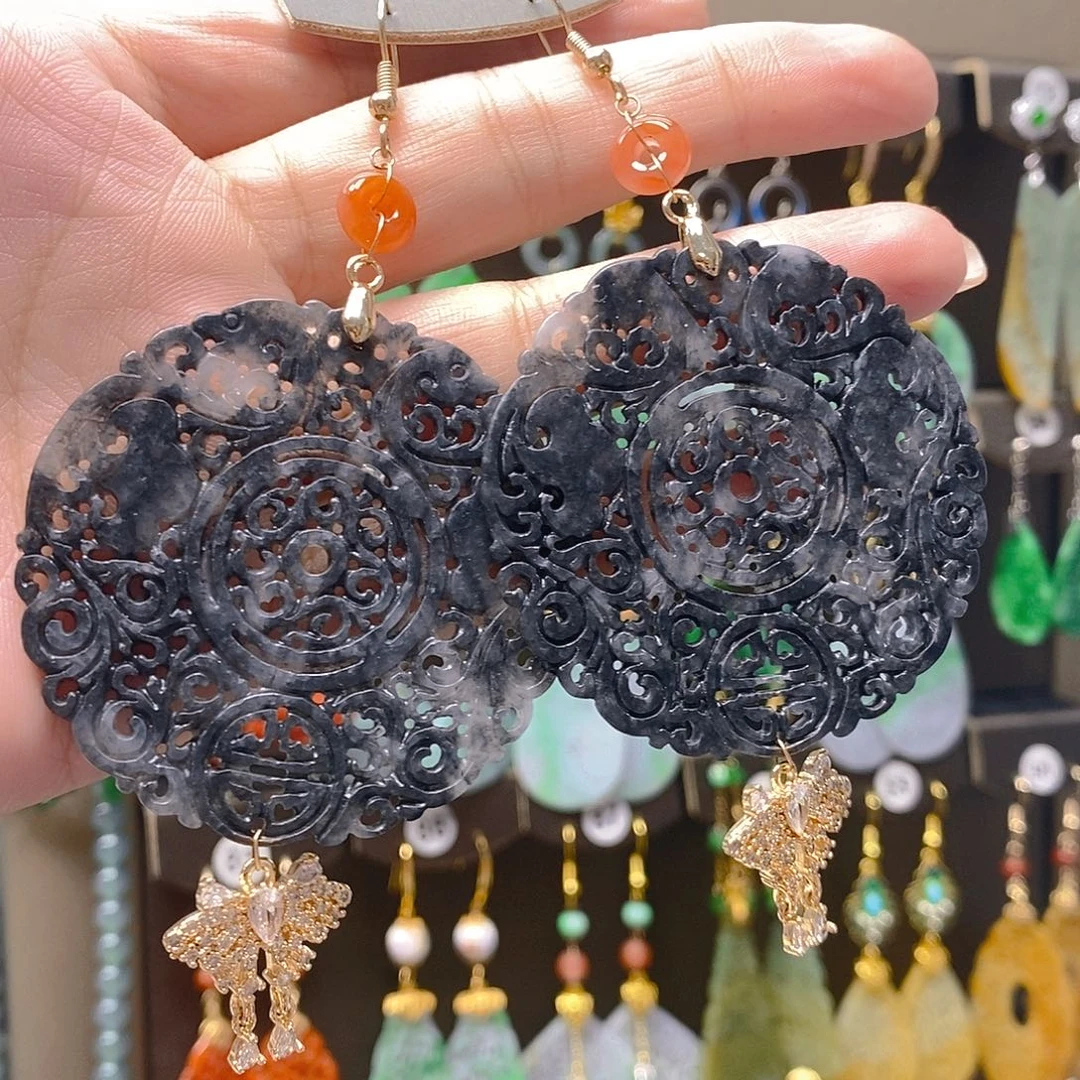 未镶嵌翡翠耳饰翡翠