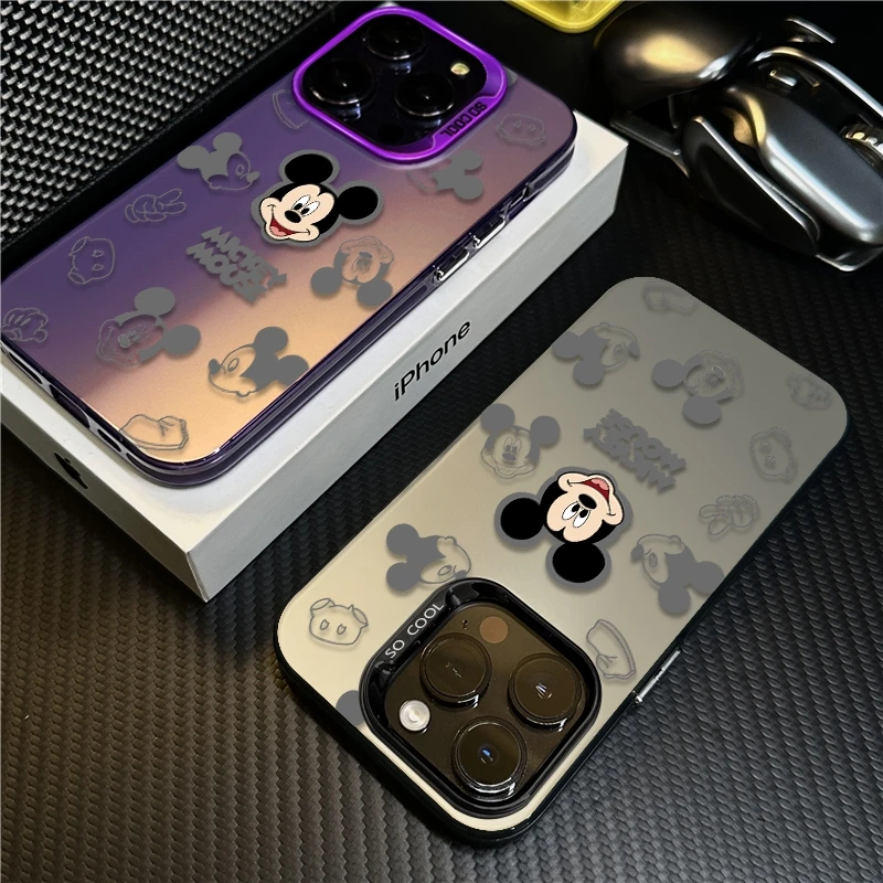 米奇适用苹果16promax手机壳iPhone15创意14保护套17新款12卡通11