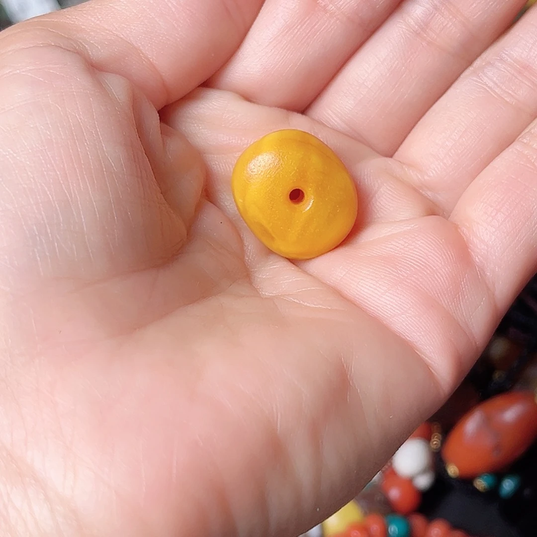 蜜蜡颈饰未镶嵌藏地朵朵蜜蜡锁骨链
