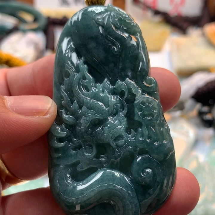 翡翠未镶嵌颈饰保真天然a货翡翠