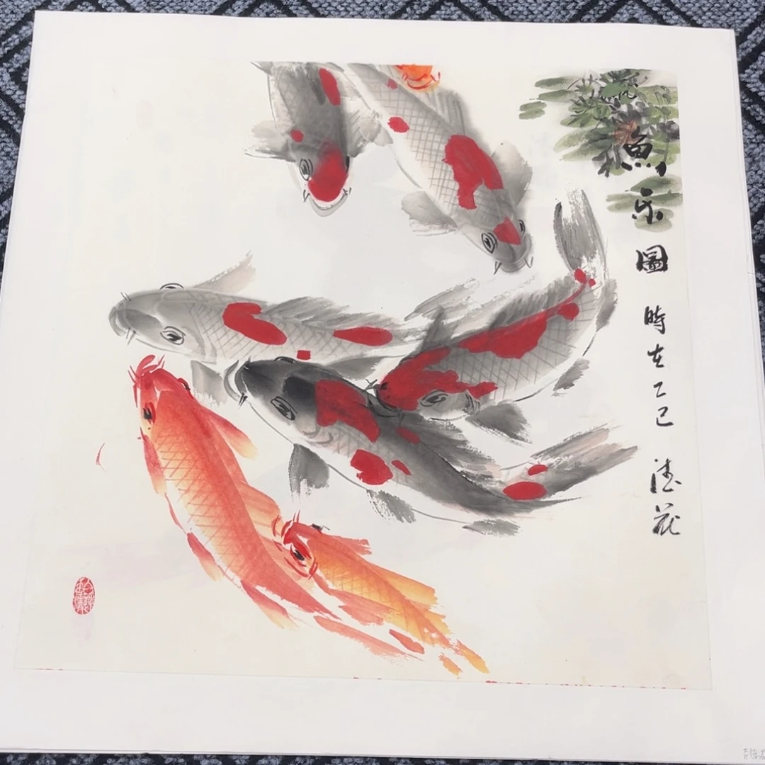 国画三尺斗方花鸟