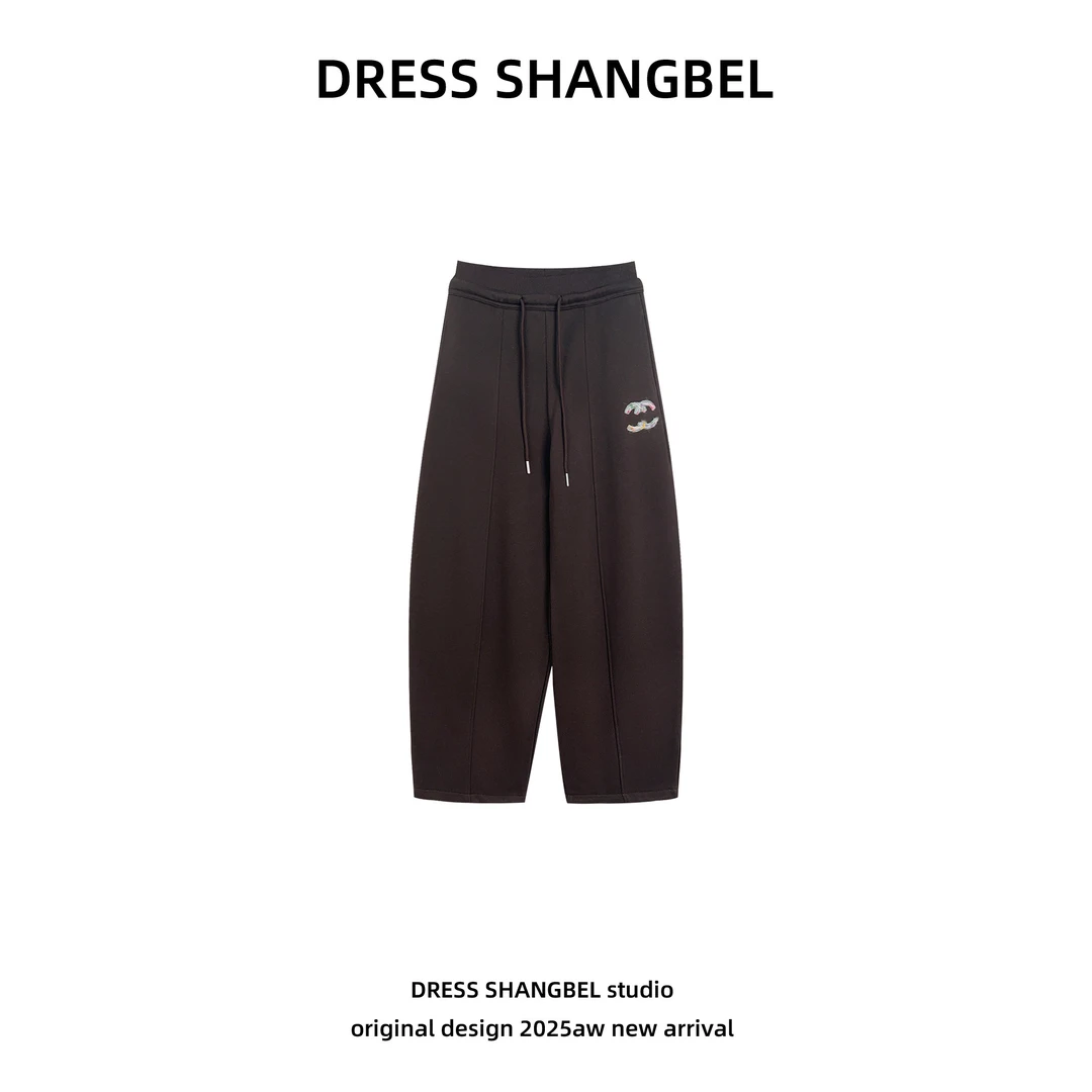 DRESS-秋冬季新款C71潮流百搭保暖抽绳加绒时尚休闲裤6189H