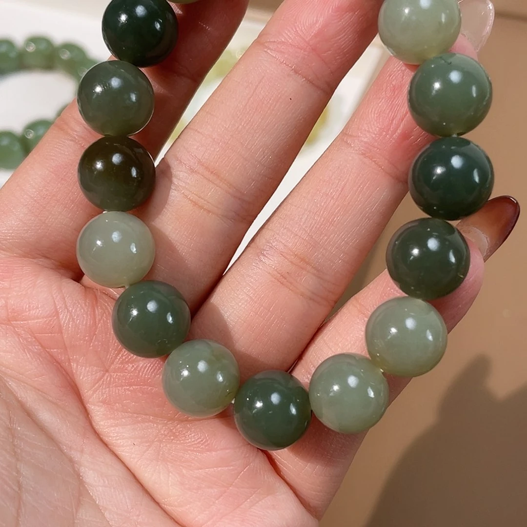 和田玉手链未镶嵌12