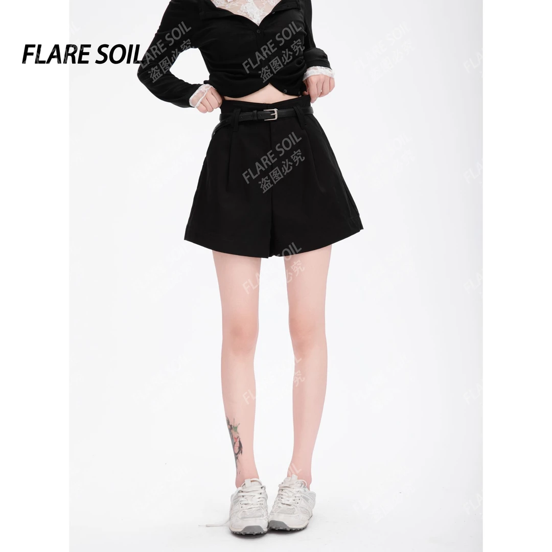 【FLARE SOIL】（现货）短裤微弹力休闲裤牛仔裤户外百搭时尚T4364B