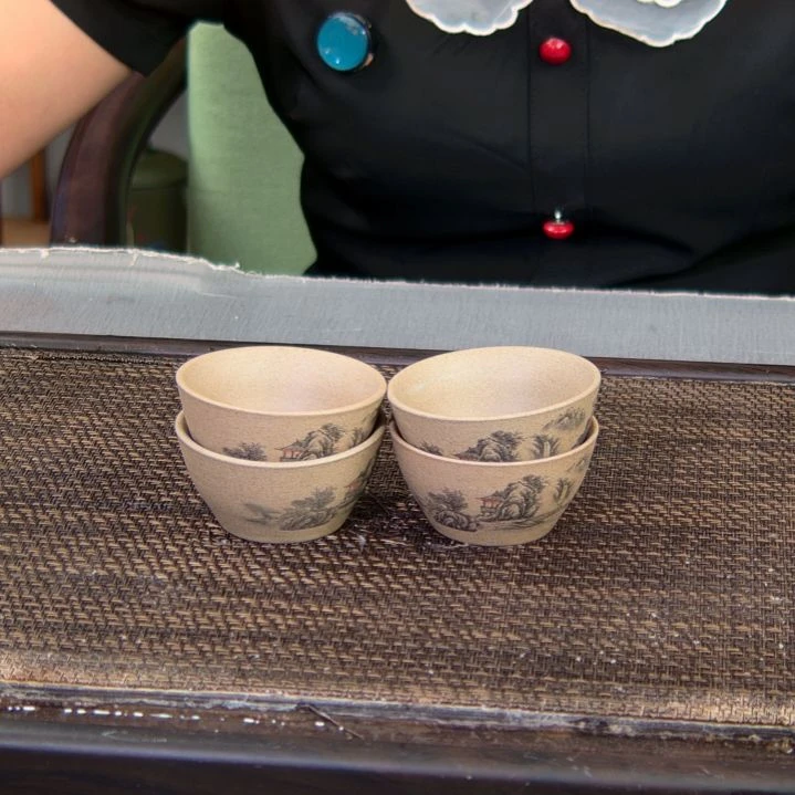 茶杯紫砂高货放漏