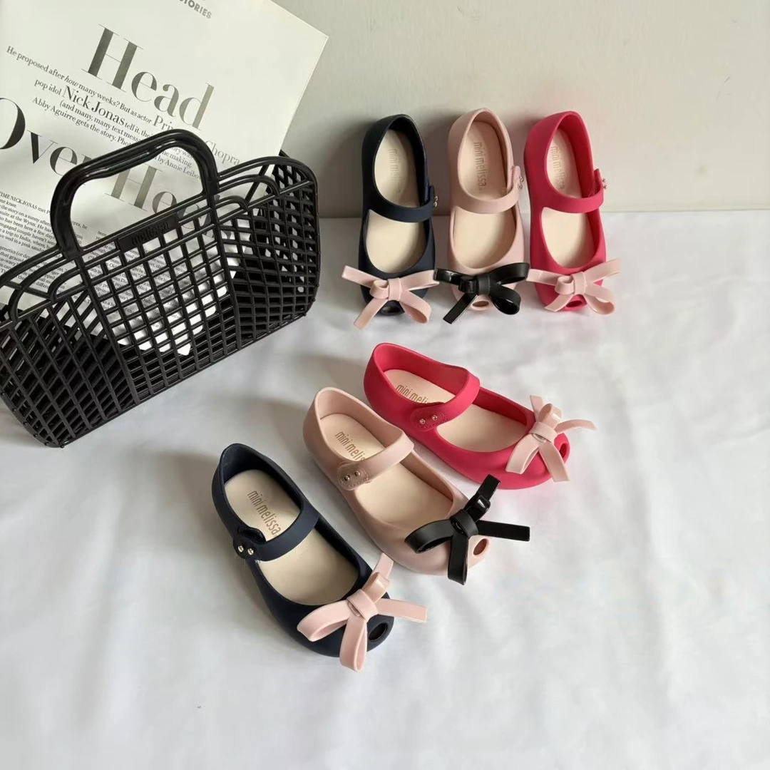 2025新款儿童鱼嘴蝴蝶结香香果冻亲子鞋