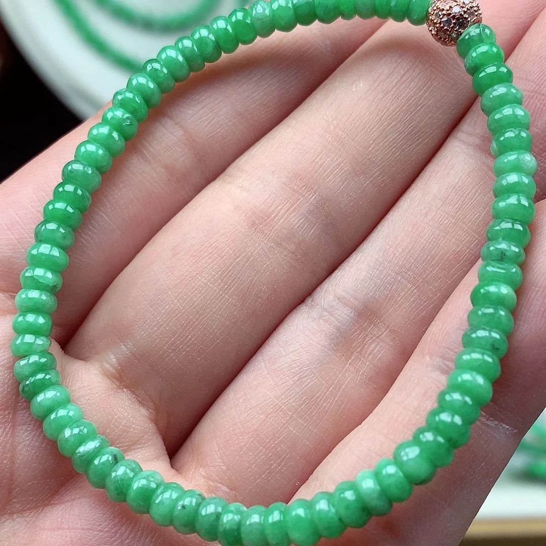 翡翠未镶嵌毛衣链