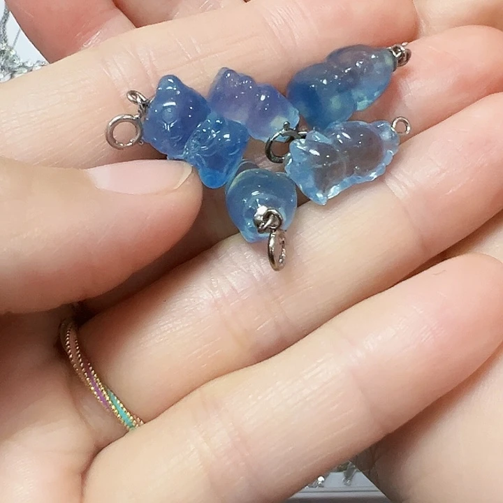 颈饰银S925镶嵌海蓝宝石