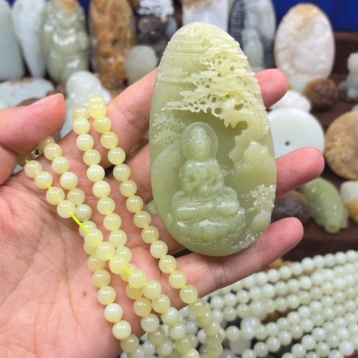 迷***雾颈饰未镶嵌和田玉