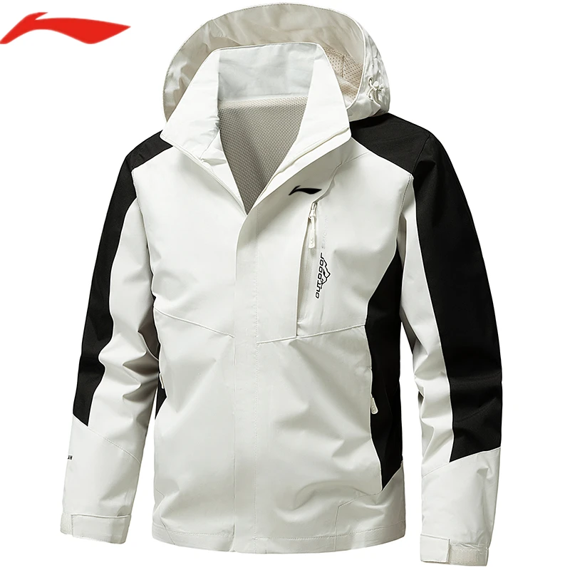 秋冬季李i宁冲锋衣男运动休闲男士户外防风外套骑行外卖登山服男