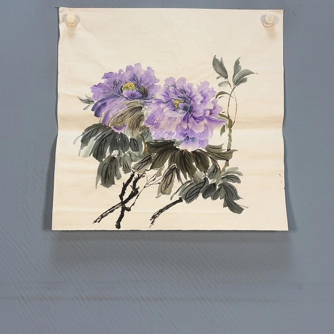 国画179 牡丹一如您的脸颊美丽的