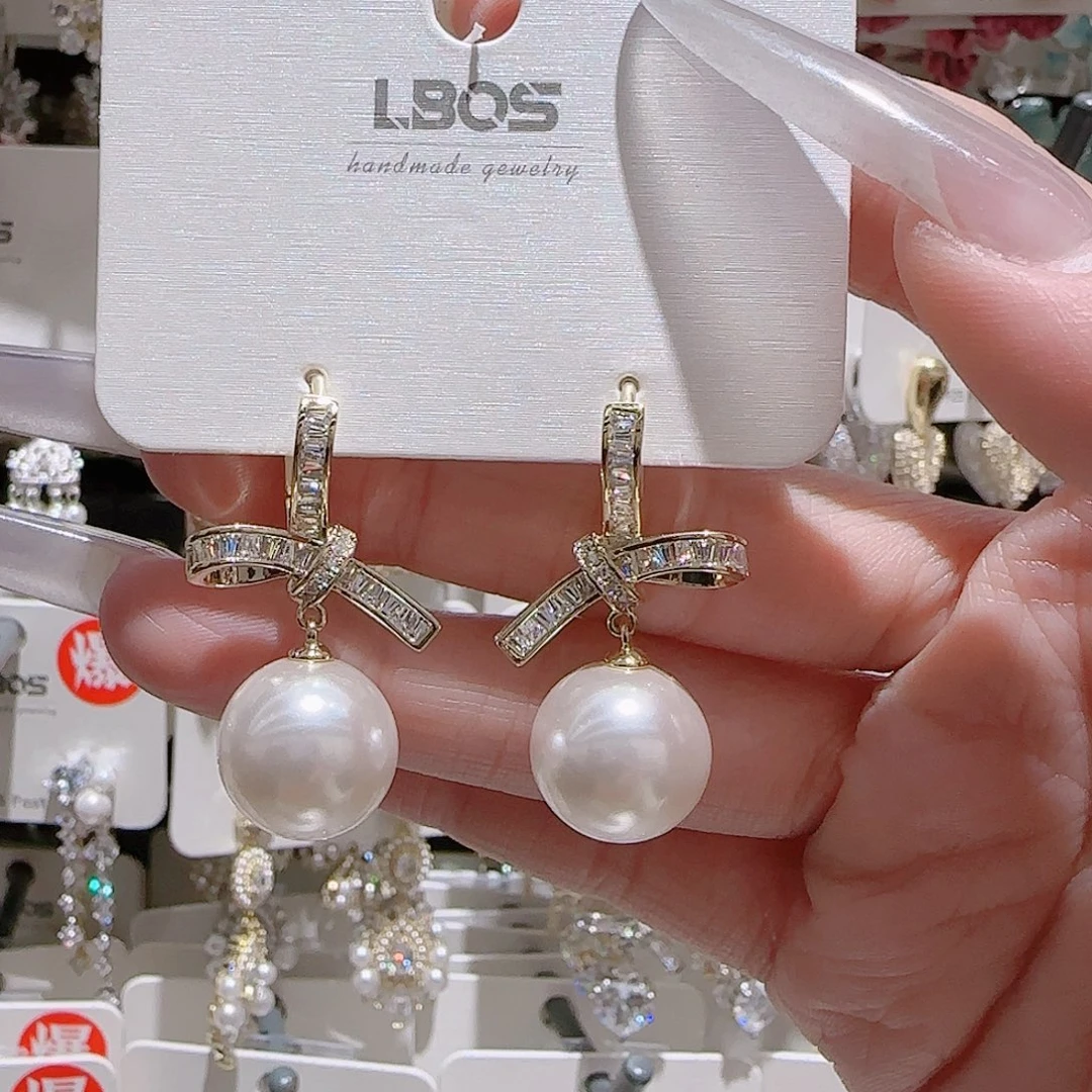 锆石铜合金925银耳环