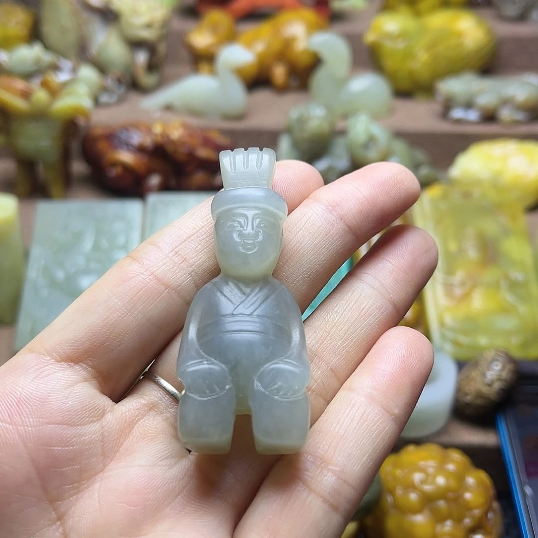 白玉菩提吊坠8。。