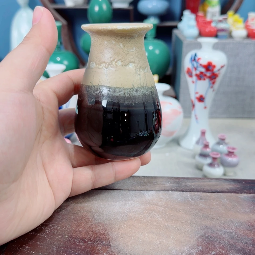 陶瓷手工小花器摆件