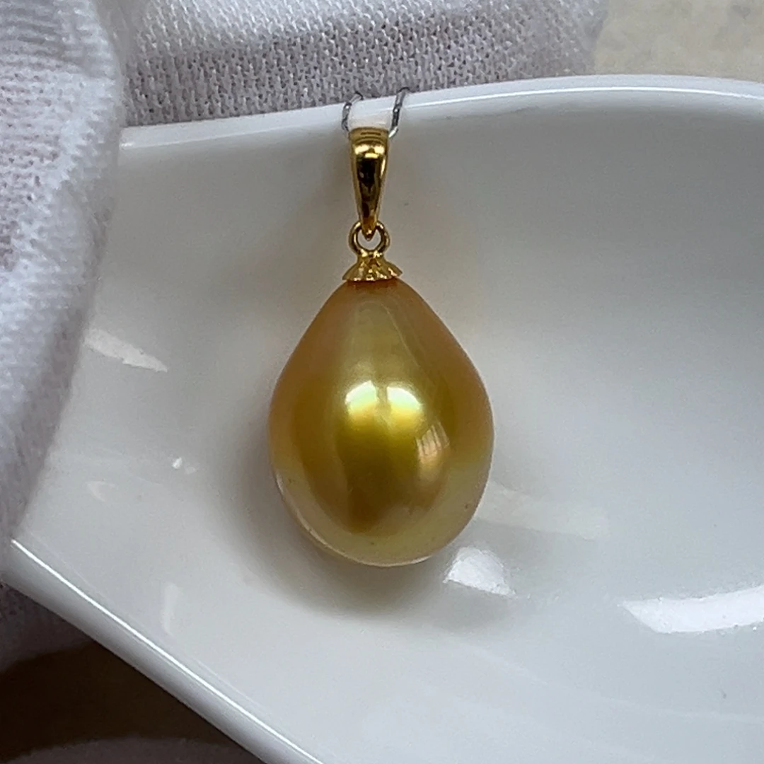 海水珍珠颈饰18K金镶嵌12mm