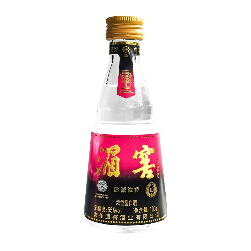 湄窖1瓶优级粮食小酒高度浓香型白酒商务宴请送礼酒水55度100ML