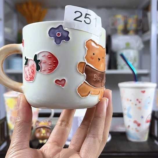 手绘高温釉下彩陶瓷