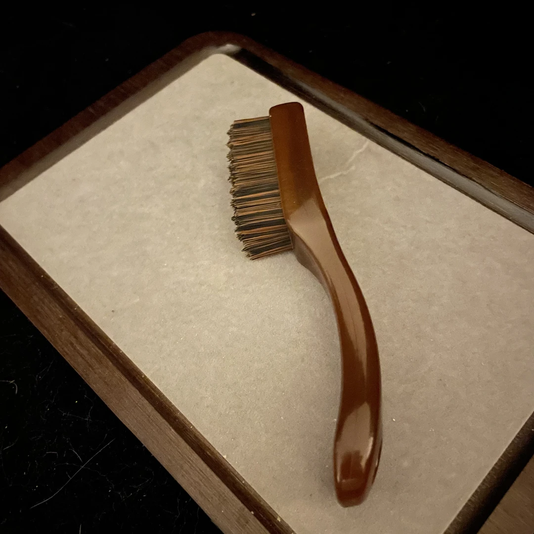 文玩刷子迷你万毛棋盘格文玩文玩缝隙清理