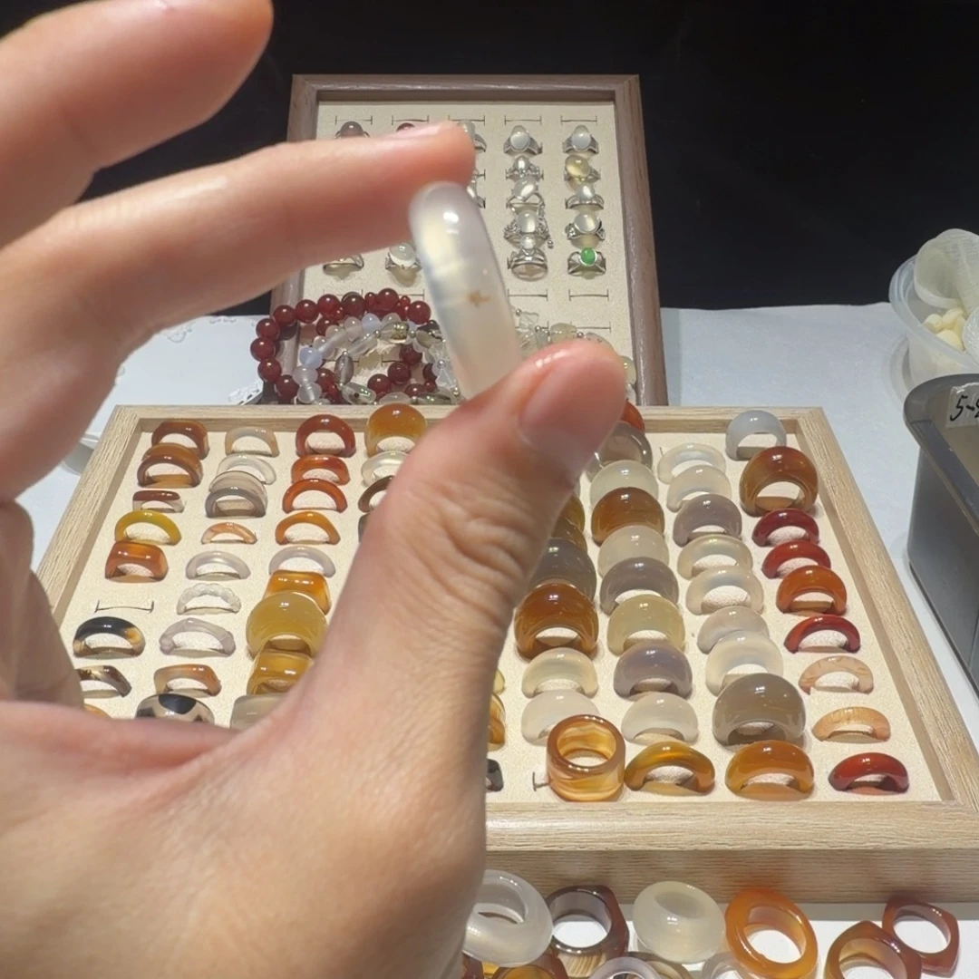 玛瑙/玉髓合金戒指港16/17