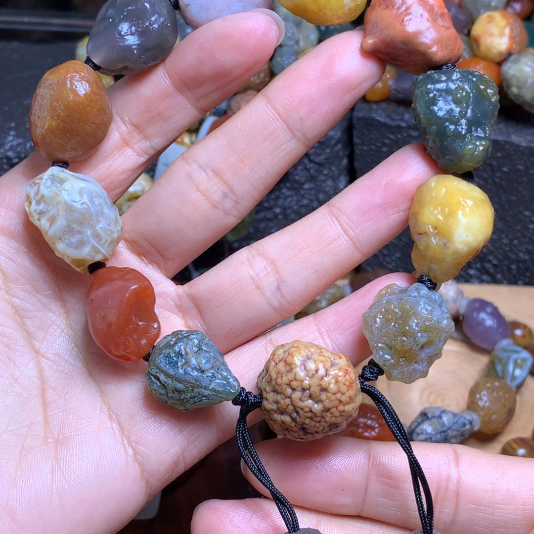 未镶嵌玛瑙/玉髓珠宝半成品