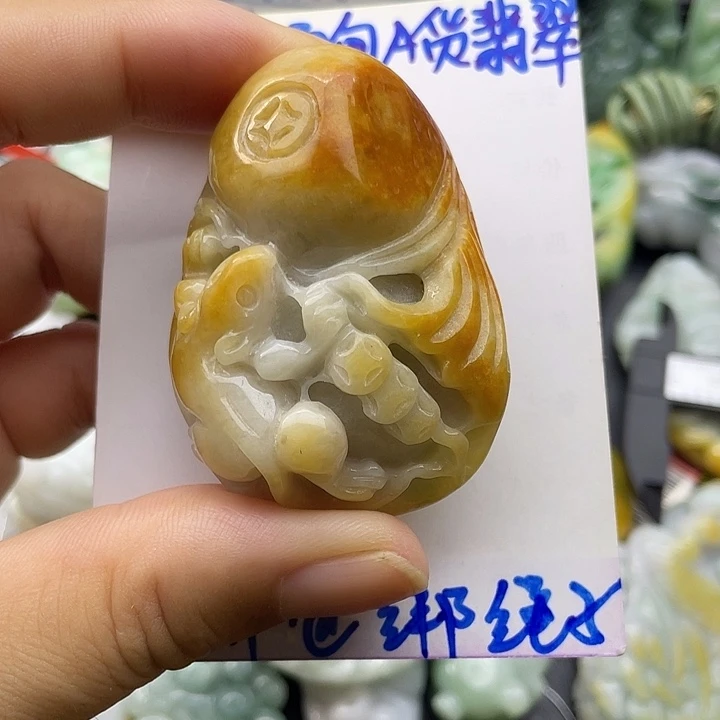 颈饰未镶嵌翡翠天然翡翠