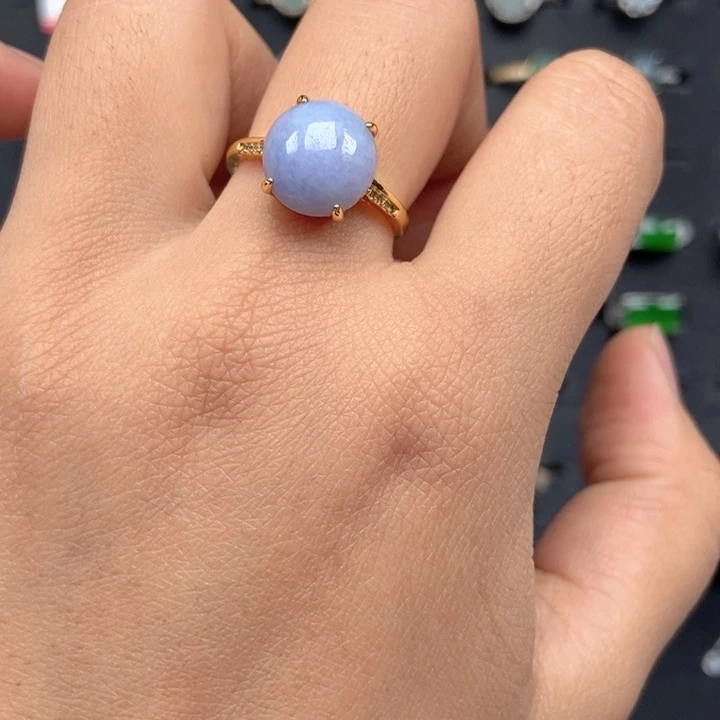 翡翠未镶嵌戒指戒指