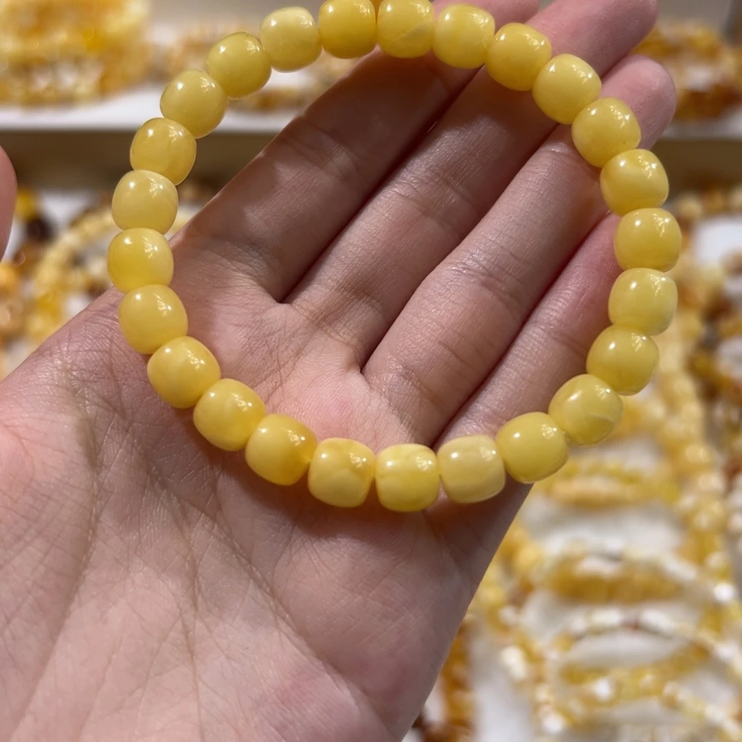 琥珀未镶嵌珠宝奇石浓蜡鸡油黄精工老型