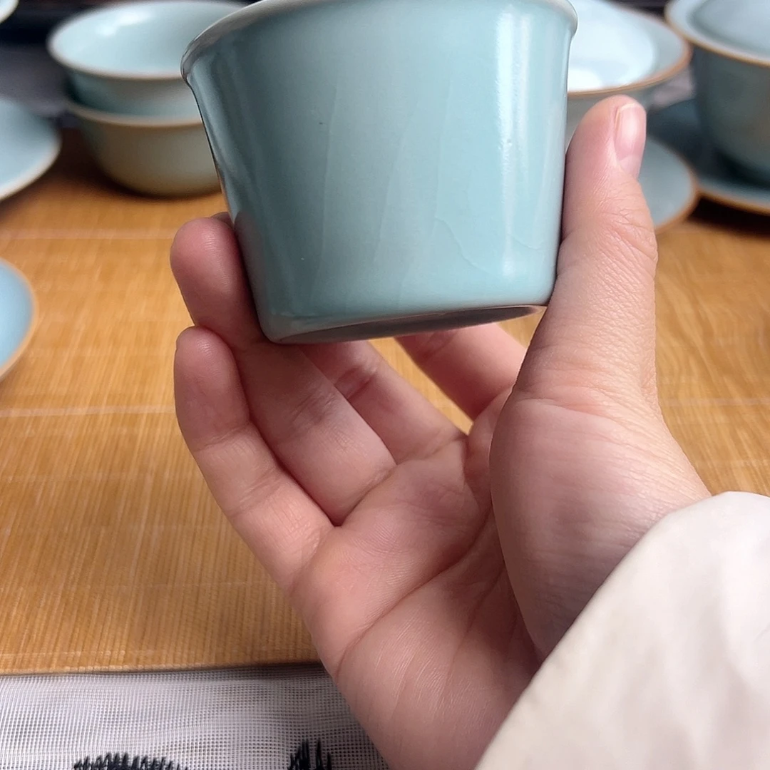 瓷片仿古天青微微微微瑕