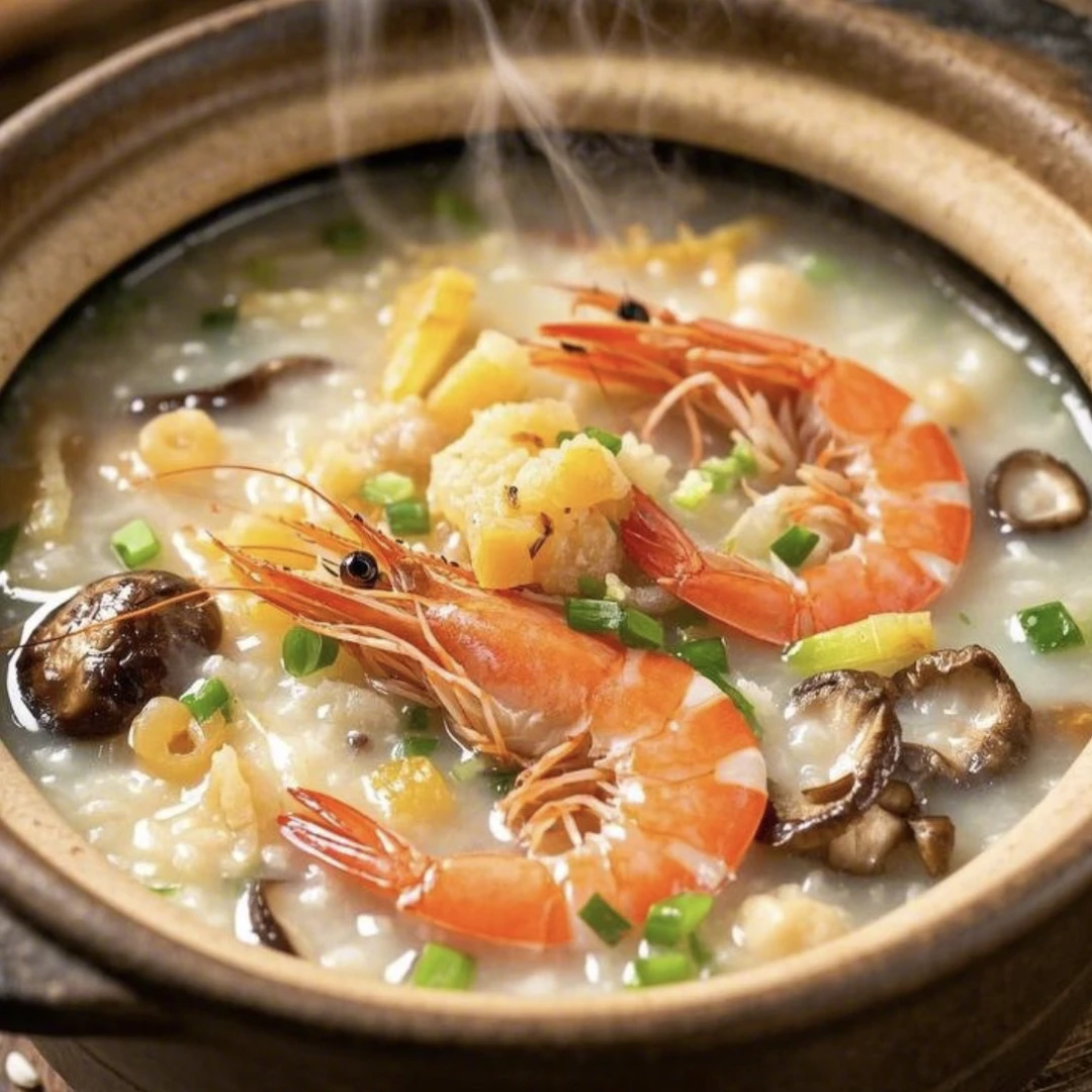 【潮熙记】潮汕干贝海鲜砂锅粥套餐京东包邮