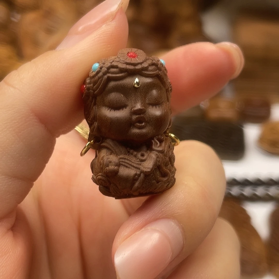 无事牌檀香木度母大号横纹