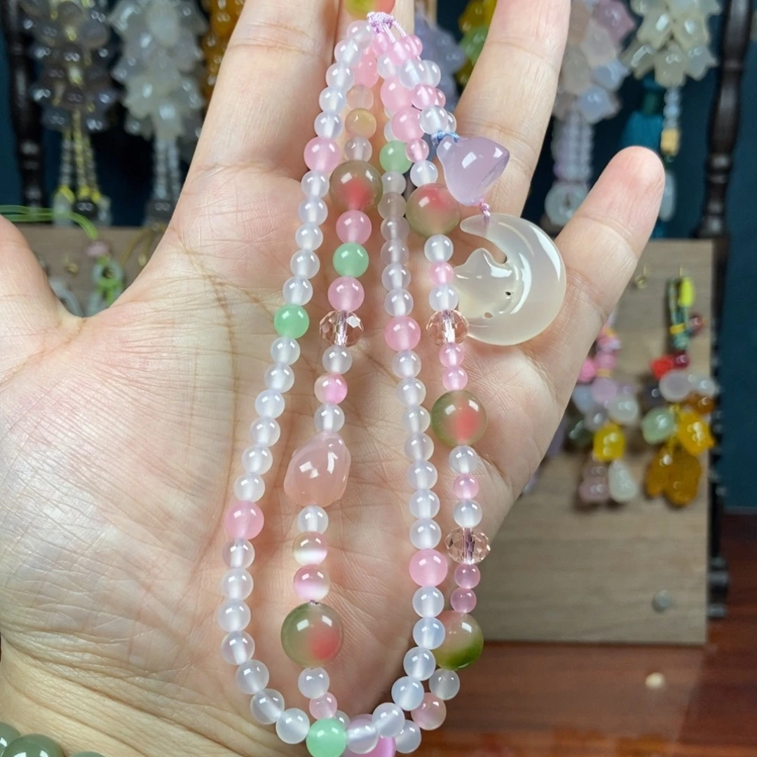 新品双链高档手机链
