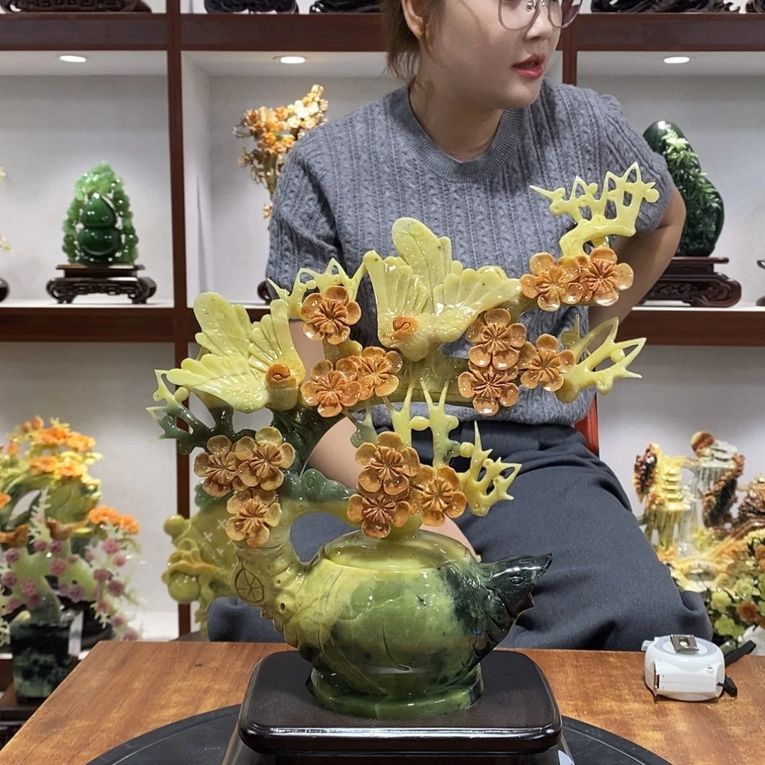 逆***舟玉山水摆件 玄关摆件