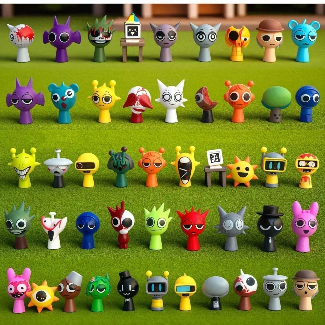 六一礼物创意新款节奏盒子卡通趣味搞怪玩具sprunku全套公仔礼品