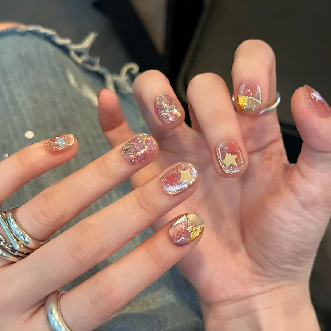 『爱丽丝』猫眼爆闪显白2025年新款甲创意纯手工穿戴甲