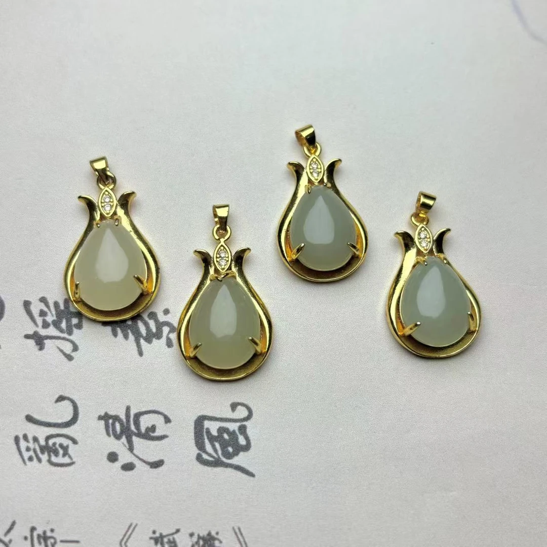 和田玉水滴吊坠多样性发货拍一发一