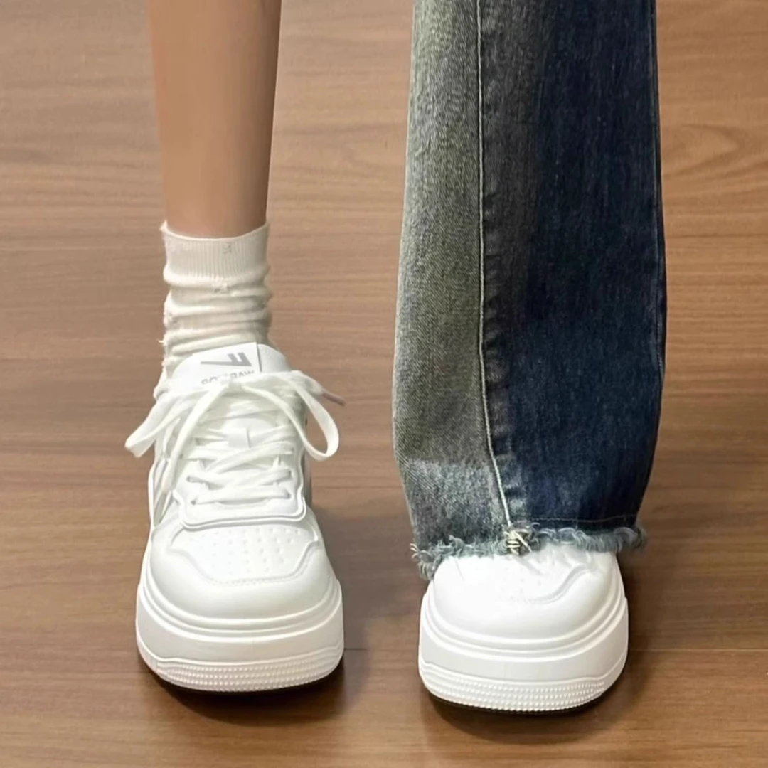 Warrior/回力厚底小白鞋女正品爆款网面透气女鞋学生百搭增高板鞋