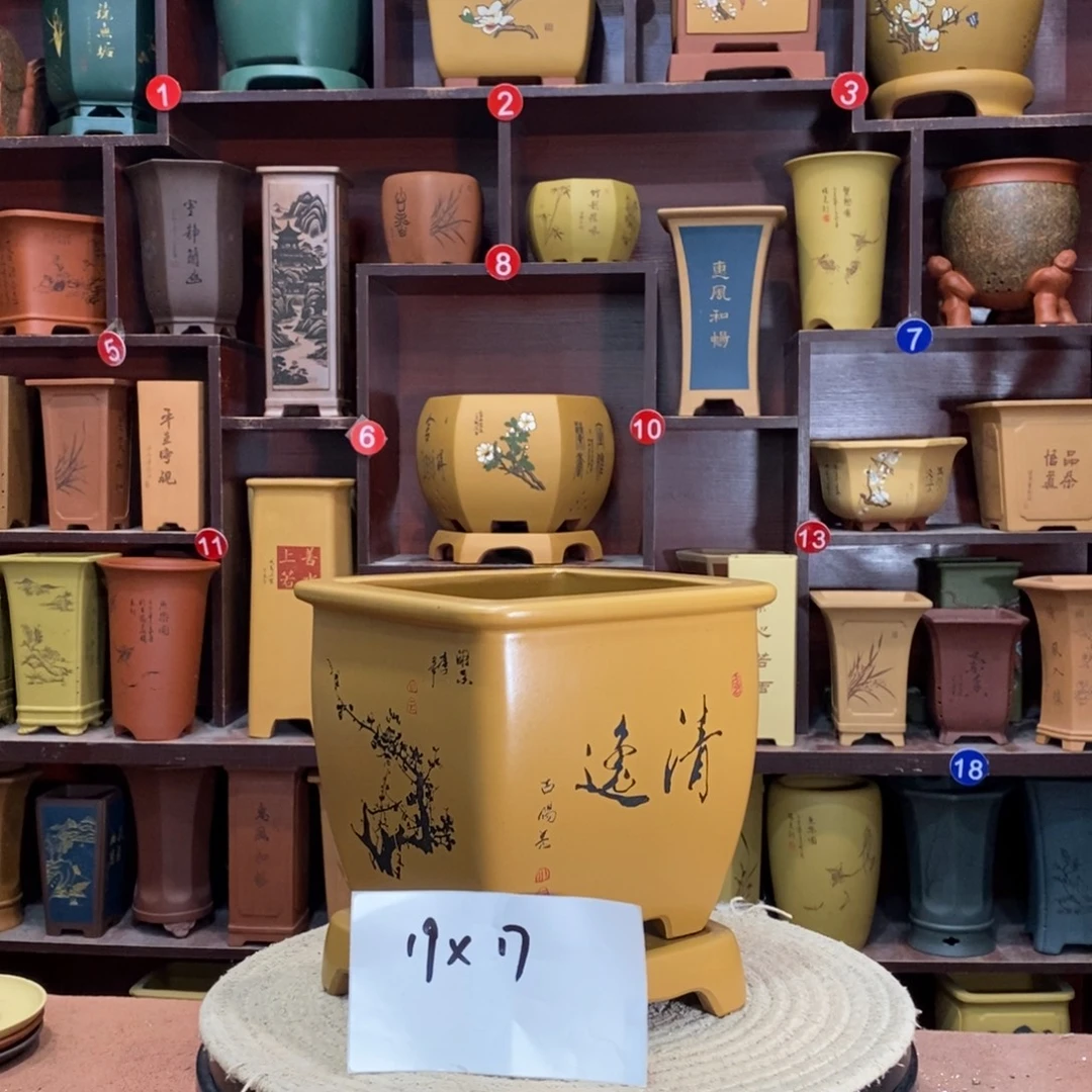 紫砂艺术紫砂花盆