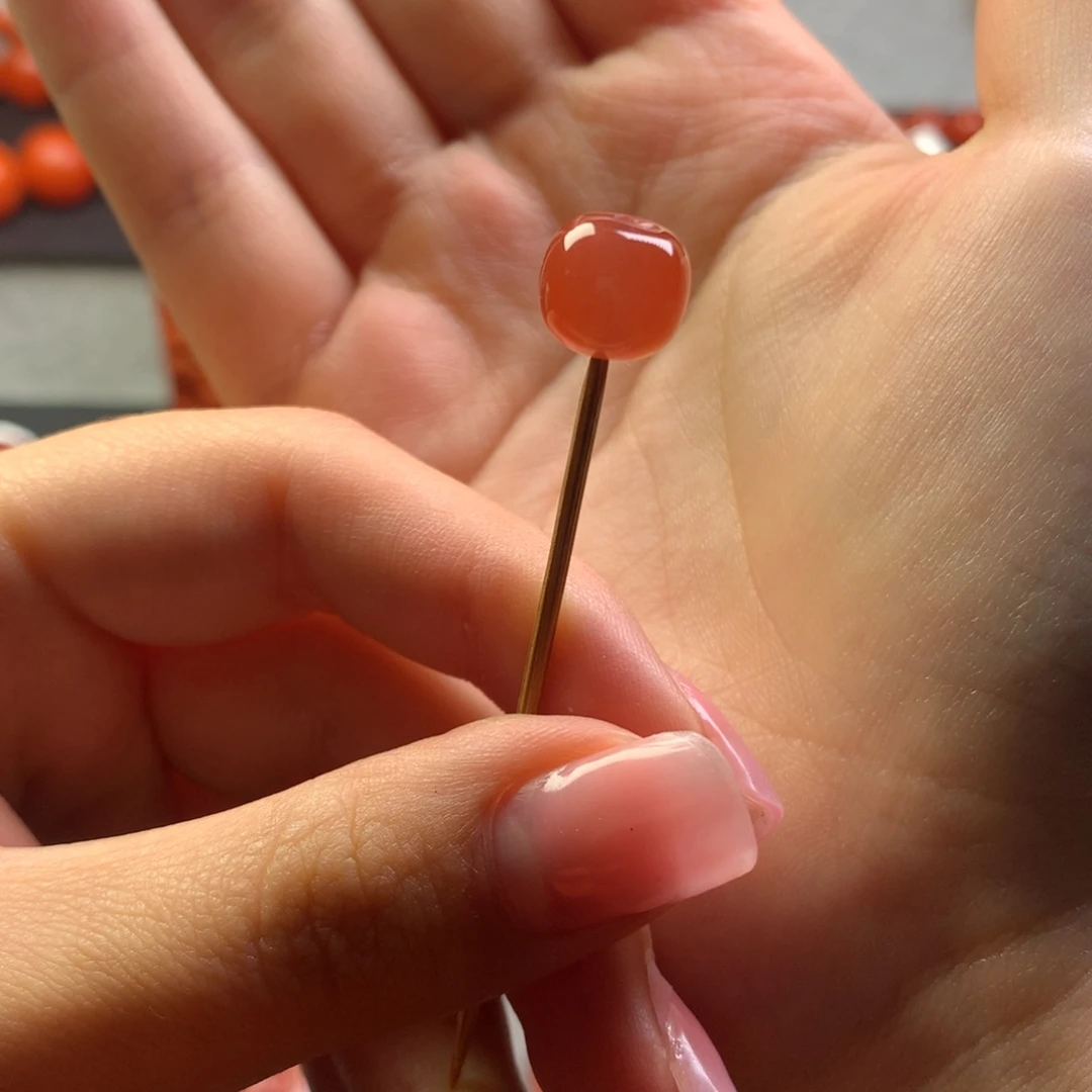 南红玛瑙未镶嵌9+老型单珠